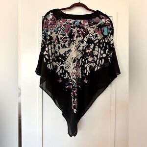 Dana Buchman Asymmetrical 80’s top- XL